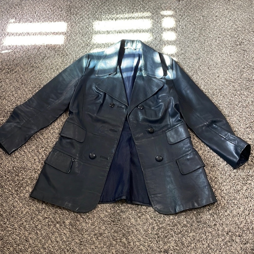 One of a kind 100% leather 70’s Vintage Jacket